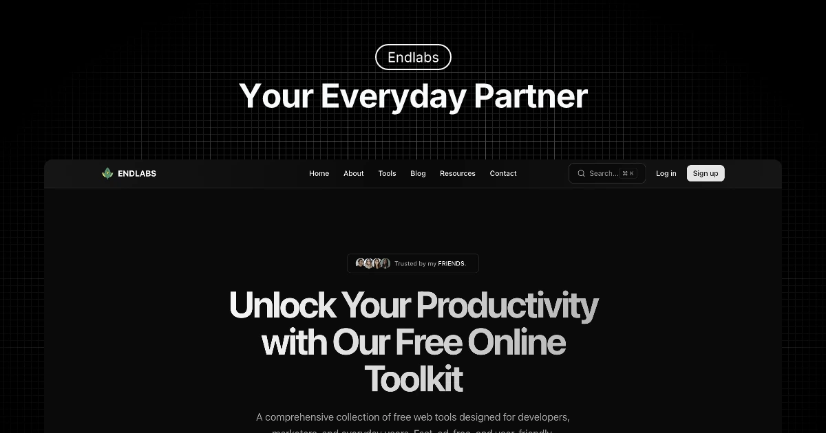 Screenshot of EndLabs: Modern Toolkit Platform project